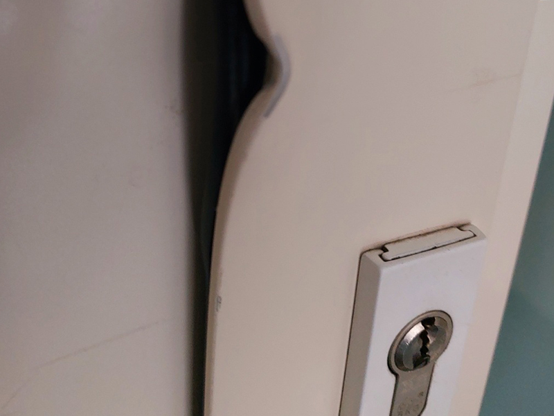 Inbraakschade aan deur